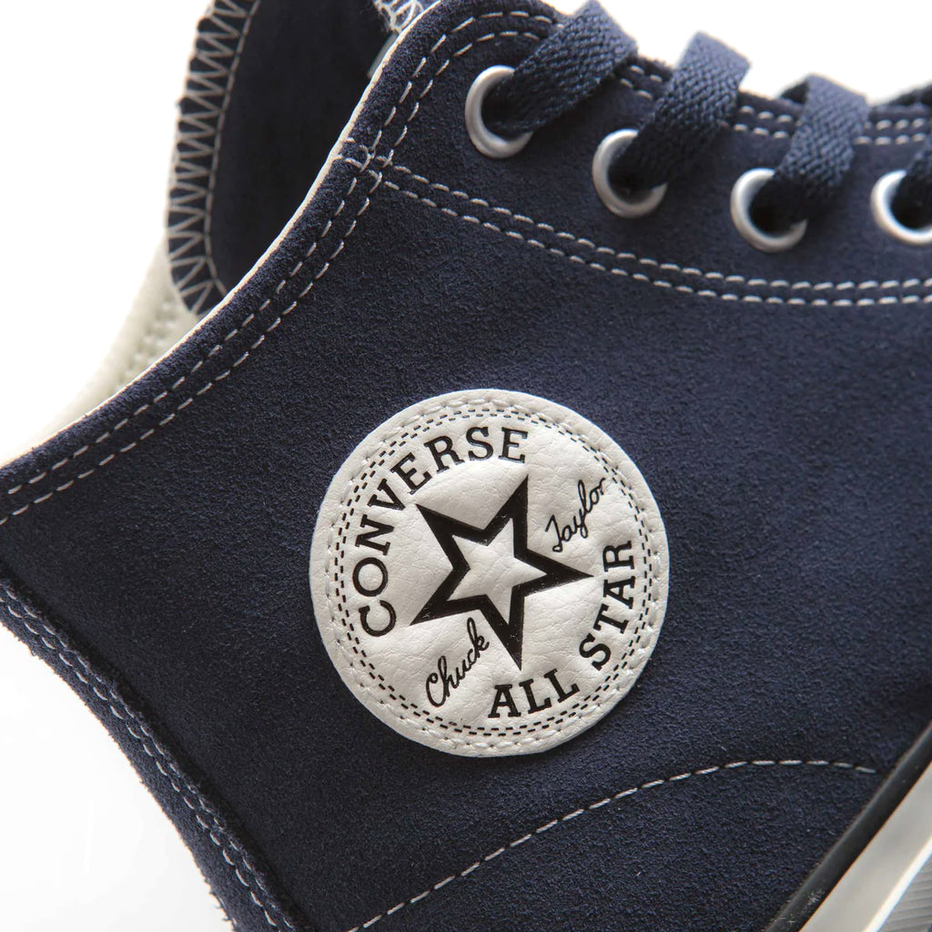 Converse Ctas Pro Hi Suede Shoes In Navy Egret And Black