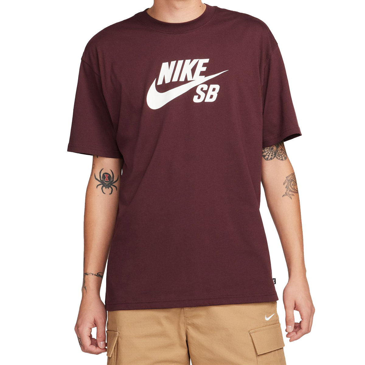 Nike SB Logo Tee Burgundy