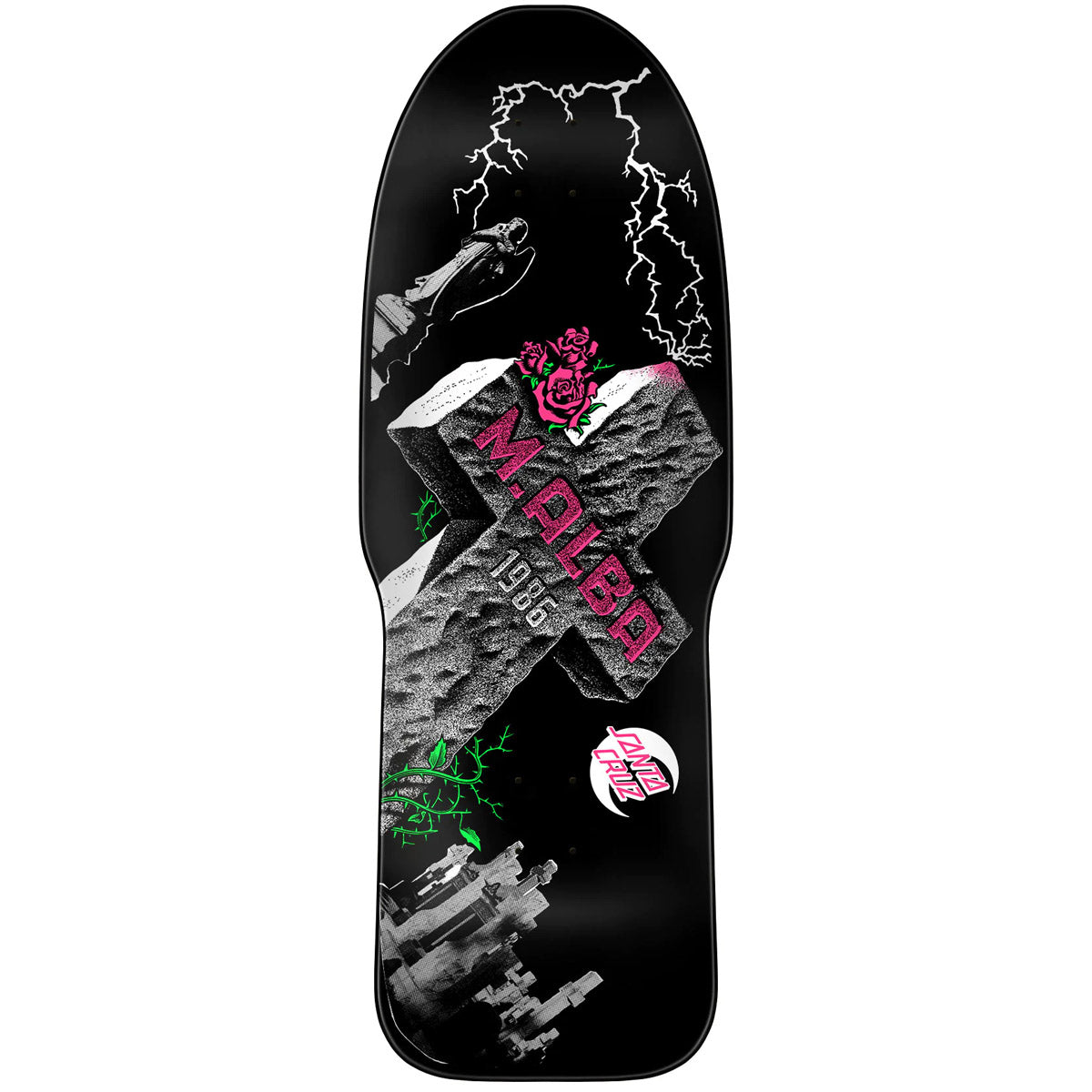 Santa Cruz Malba Tombstone 10.24 Reissue Skateboard Deck OCD