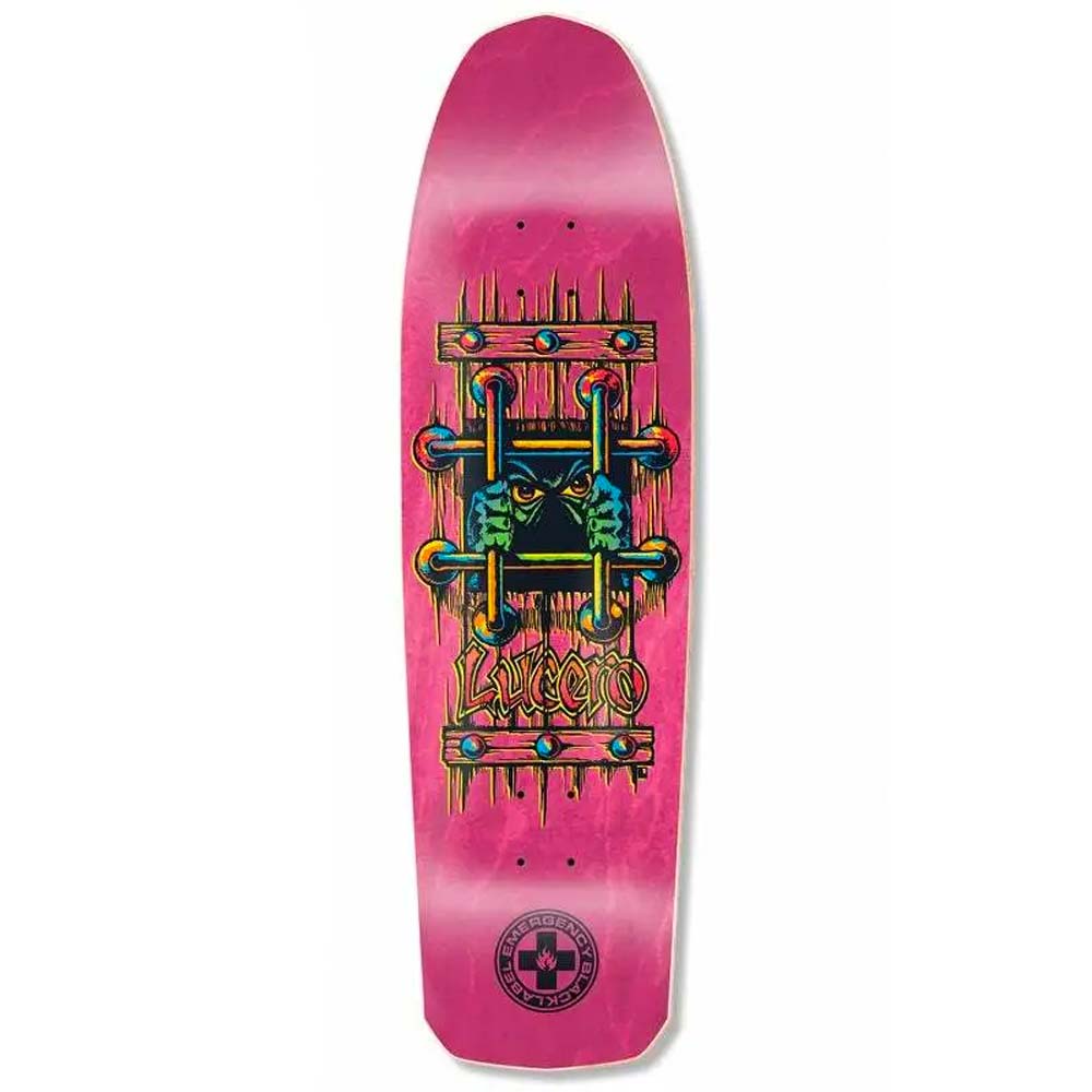 Black Label John Lucero OG Bars 9.25 Pink Skateboard Deck